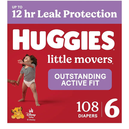 Huggies Little Movers Baby Nappies Size 5, Size 6,