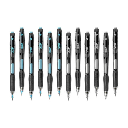 BIC Break-Resistant Mechanical Pencils with Erasers, No. 2 Medium Point (0.7mm), 12-Count Pack Pencils for School or Office Supplies