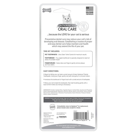Nylabone Advanced Oral Care Cat Dental Kit Original (3 Count)