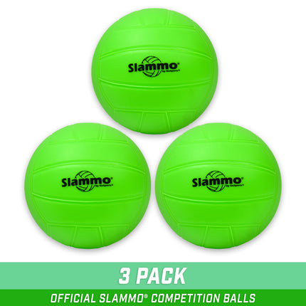 Pelotas de repuesto oficiales Slammo de GoSports, paquete de 3 unidades - Compatibles con todos los sets de juego Roundnet - Elija entre pelotas tamaño competición o tamaño XL