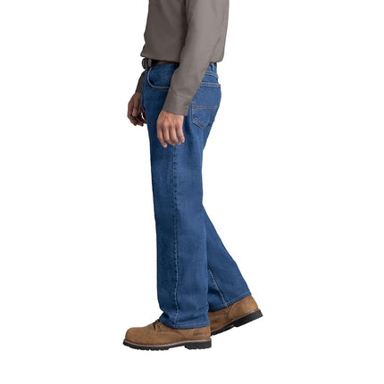 Red Kap Men's Relaxed Fit Jean, Stonewash, 38x30