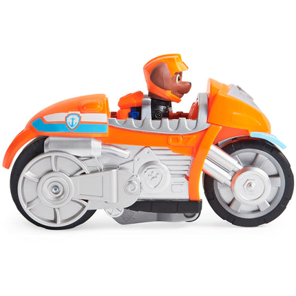 PAW PATROL Moto Cachorros - Zuma - Motor de Retracción - Función Wheelie - Vehículo de Juguete