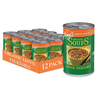 Amy's Organic Soups, Light in Sodium Lentil Vegeta