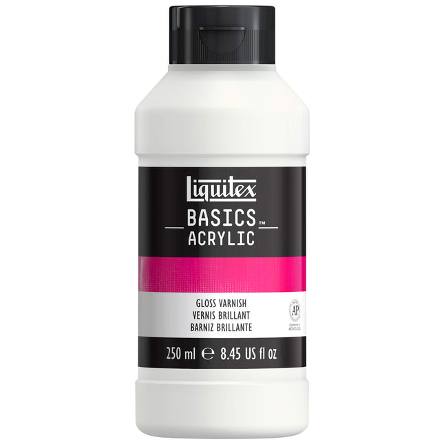 Liquitex Basics Gloss Varnish, 8.79-oz Bottle