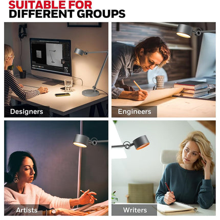 Honeywell 01A Sunturalux LED Desk Lamp with Swing Arm for Desk Craft