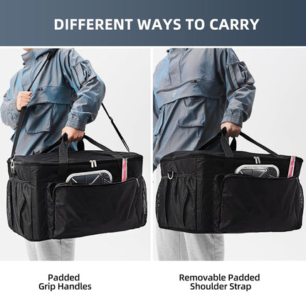 TRAVELIT Ninja Woodfire Outdoor Barbecue Carry Bag, Waterproof Carry Bag for Ninja OG701 Grill Smoker, Outdoor BBQ Accessories, Carry Case with