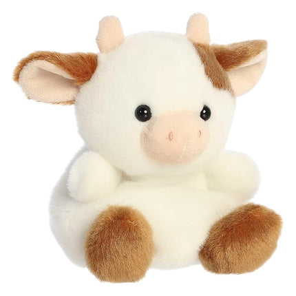 Aurora Adorable Palm Pals Caroline Brown Cow Stuffed Animal - Pocket-Sized Play - Collectable Fun - 5 Inches