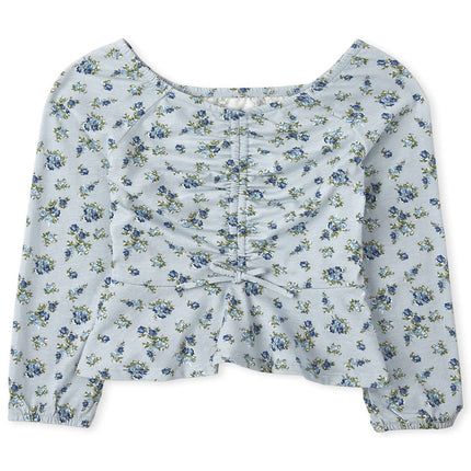 The Children's Place Girls' Long Sleeve Floral Pri