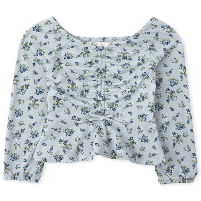 The Children's Place Girls' Long Sleeve Floral Pri