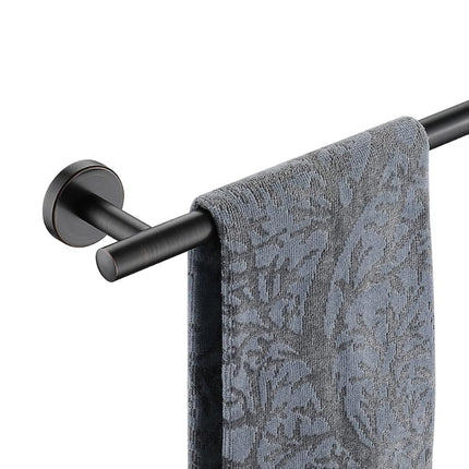 JQK Barre porte-serviettes bronze huilé, 24 pouces en acier inoxydable 304 Épaisseur 0,8 mm Porte-serviettes Salle de bain, Support mural pour serviettes, Longueur totale 27 pouces, TB110L24-ORB