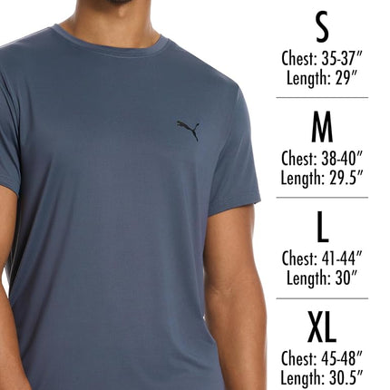 PUMA Men's 4 Pack Cotton Crew Neck Short Sleeve T-Shirt Pack of 4 Short Sleeve Cotton T-Shirt with Crew Neck, Black/Grey/White/Navy Blue, XL