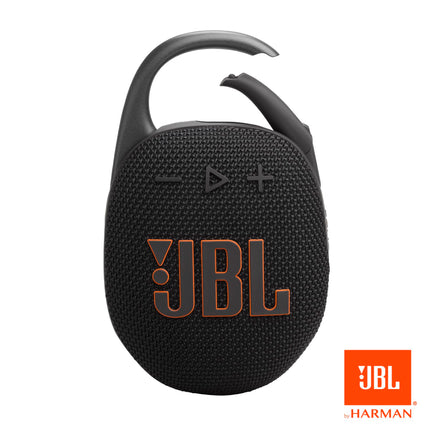 JBL Clip 5 - Enceinte Bluetooth ultra-portable, étanche à l'eau et à la poussière, gros son pro avec des basses percutantes, mousqueton inclus, jusqu'à 12 heures de lecture, en partie recyclée (noir)