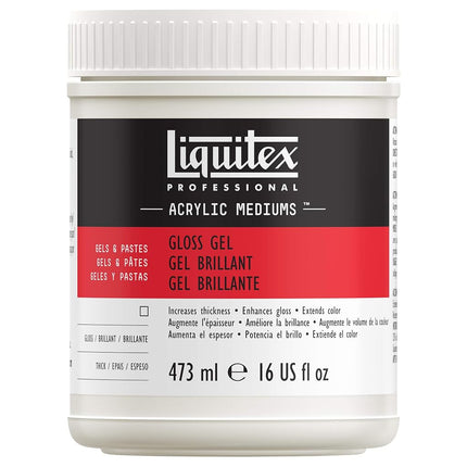 Gel de medio brillante Liquitex de Reeves de 16 onzas