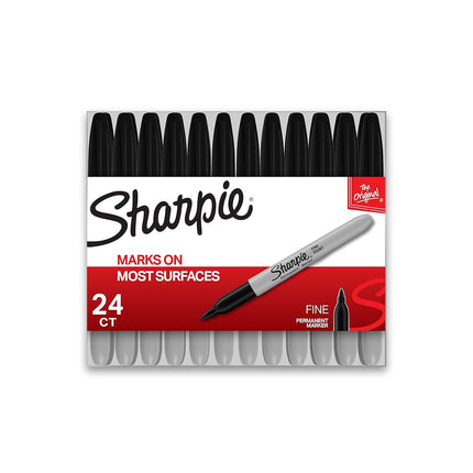 Sharpie Permanent Markers | Fine Point | Black | 2