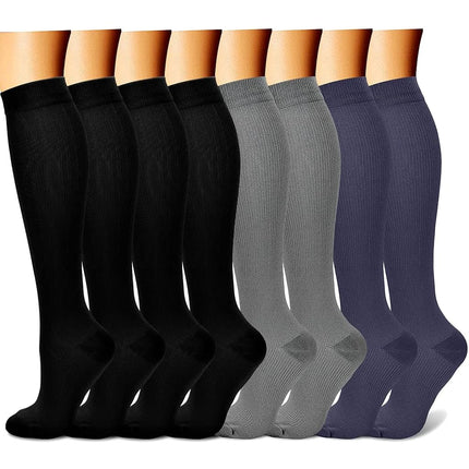 CHARMKING Compression Socks for Women & Men (8 Pai