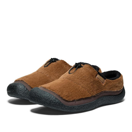 KEEN Men's Howser 3 Slide Comfy Durable Slippers, Bison/Black, 9