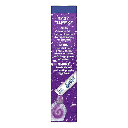 Sunkist Grape Zero Sugar Singles To Go Drink Mix Packets - Pack of 6 Boxes