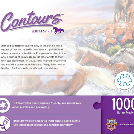 Masterpieces Contours RUNNING HORSE - 1000 piece shaped jigsaw puzzle
