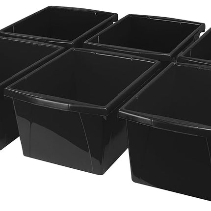 Storex 4 Gallon Storage Bin – Plastic Classroom Or