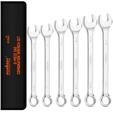 HORUSDY Large Spanner Set with Rolling Pouch | Big