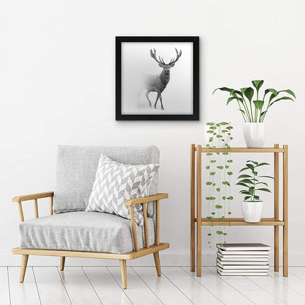 Americanflat 16x16 Poster Frame in Black with Polished Plexiglass - Horizontal and Vertical Formats with Included Hanging Hardware