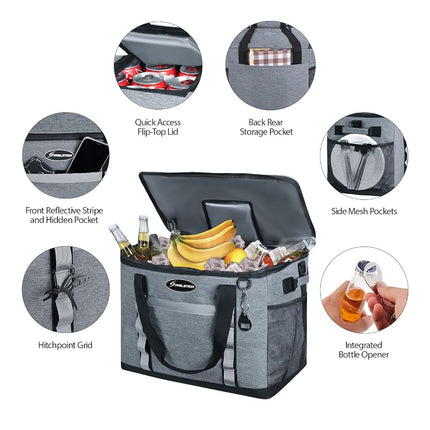 Maelstrom Soft Cooler Bag, 75 Can Beach Cooler with Flip-top Access