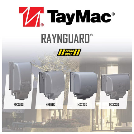 TayMac MX6200 RaynGuard Extra Duty Metal Weatherproof in-Use Cover, 2-Gang, Gray