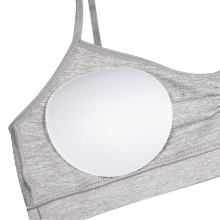 Sujetador de entrenamiento sin costuras Fruit of the Loom para niña con almohadillas de modestia extraíbles, paquete de 3 en Multi Leo/Gris Jaspeado/Blanco, 28