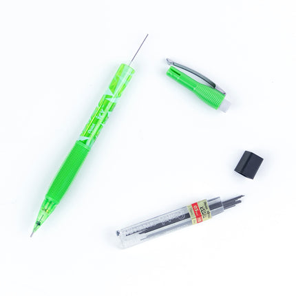 Pentel ICY Mechanical Pencil, 0.5mm, Tinted Lime Green Barrel, Box of 12 (AL25TK-R1)