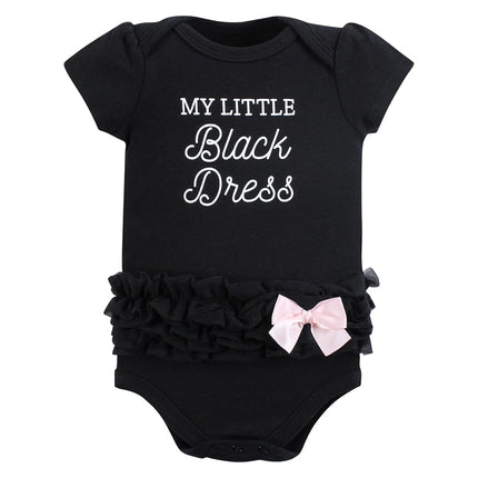 Lot de bodys en coton Hudson Baby unisexe pour bébé, motif Toile Noir, 12-18 mois