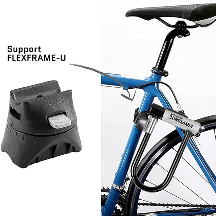 Kryptonite Kryptolok ATB Bike U-Lock, Heavy Duty Anti-Theft Sold Secure Gold U Lock, 12.7mm Shackle with Mounting Bracket and Keys, High Security Lock for Wide Tires E-Bike Scooter Road Mountain Bike