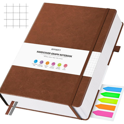 Graph Paper Notebook A4, 312 Numbered Pages Square