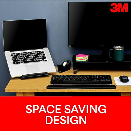 3M LX550 Vertical Notebook Computer Riser, Cable Management, 9x12x6 1/2-9 1/2, Black