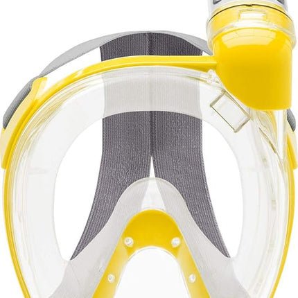 Cressi Duke Full Face Snorkel Dry Mask - Available in Standard Version or with Action Cam Holder, Adult Unisex