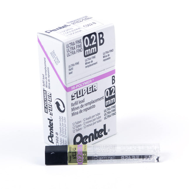 Super Hi-Polymer C502-B 0.2 mm Grade B Refill Lead
