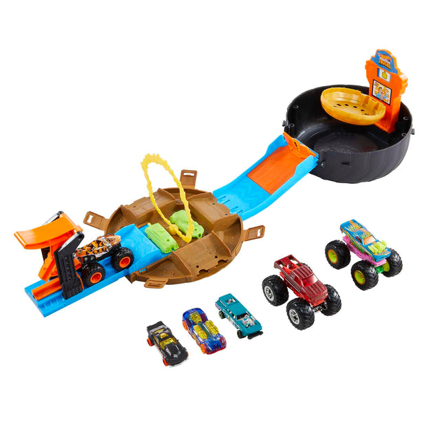 Hot Wheels Monster Trucks Stunt Tire Playset Bundl