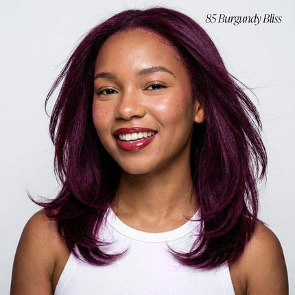 Adore Semi Permanent Hair Color - Vegan and Cruelty-Free Red Hair Dye - 4 Fl Oz - 085 Burgundy Bliss (Pack of 1)