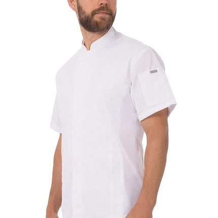 Chef Works Men's Bristol Signature Series Chef Coat Jacket, White, M