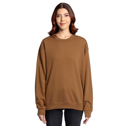 Sudadera de cuello redondo de vellón Eversoft para hombre Fruit of the Loom, absorbe la humedad y es transpirable, tallas S-4x, nuez pecana dorada, 4XL