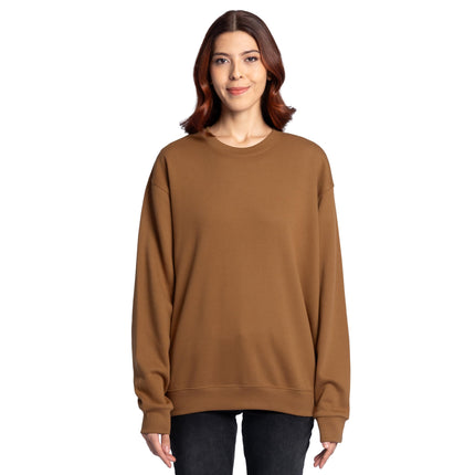 Fruit of the Loom Men's Eversoft Fleece Crewneck Sweatshirts, Moisture Wicking & Breathable, Sizes S-4x, Golden Pecan, 4XL
