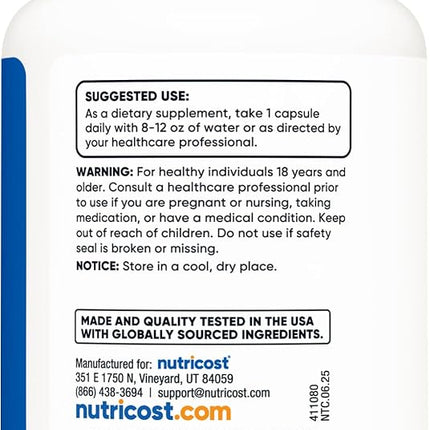 Nutricost L-Theanine 200mg, 120 Capsules - Non-GMO, Gluten Free