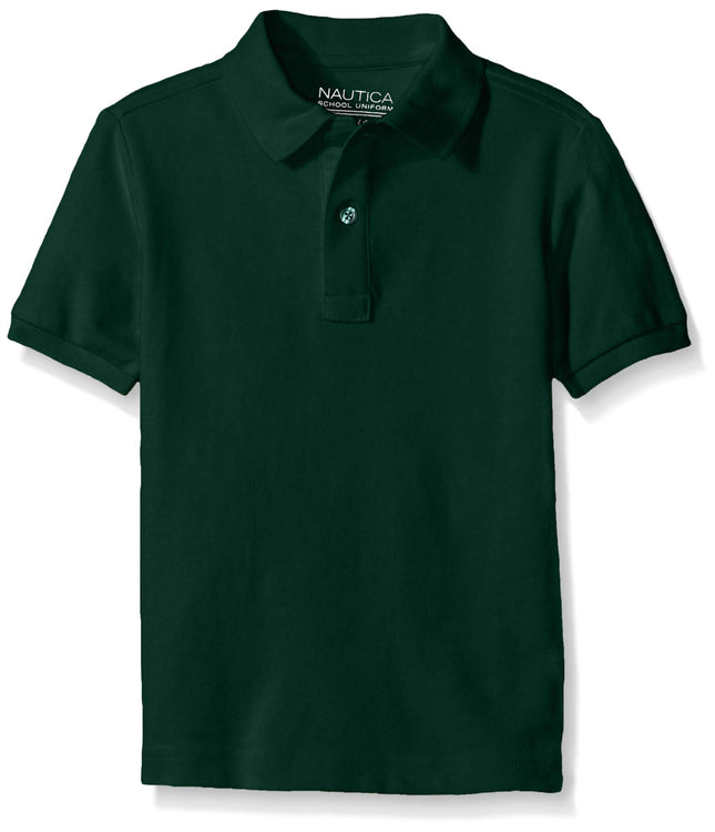 Nautica Boys' Little School Uniform Short Sleeve P