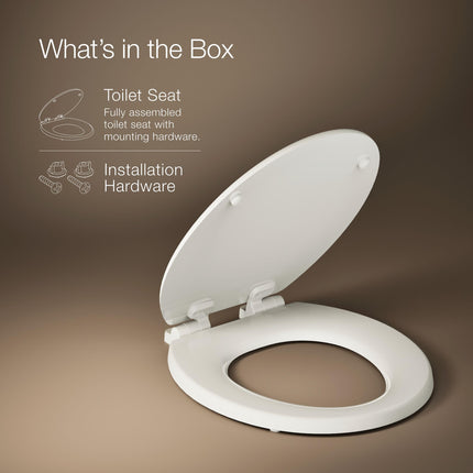 Kohler 20455-96 Ridgewood Toilet Seat, Biscuit