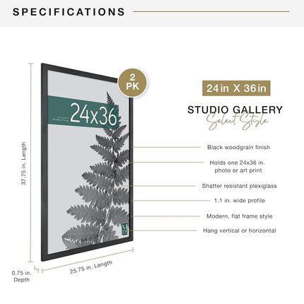 MCS Studio Gallery Frame, Black