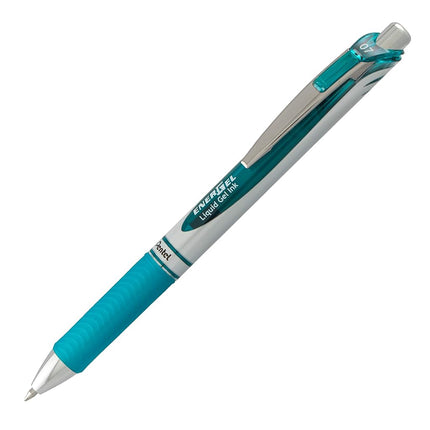 EnerGel XM Retractable Turquoise Ink Rollerball Pen (Pack of 12)