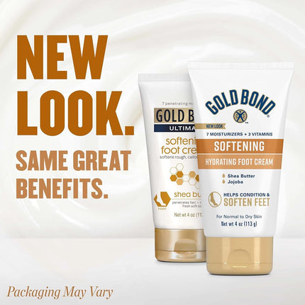 Gold Bond Ultimate Softening Foot Cream with Shea Butter, 4 Ounce
