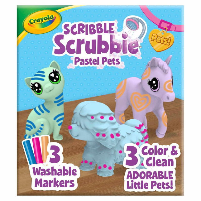 Crayola Scribble Scrubbie Pastel Pets (3ct), Groom