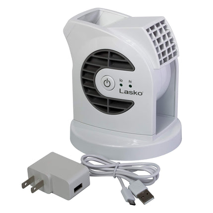 Lasko MyCool D300 Mini USB Desk Fan with 40in. USB