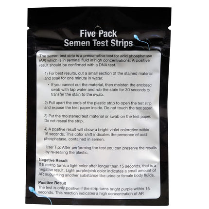 Semen Detection Test Strips Infidelity Test Kit (5 pack)