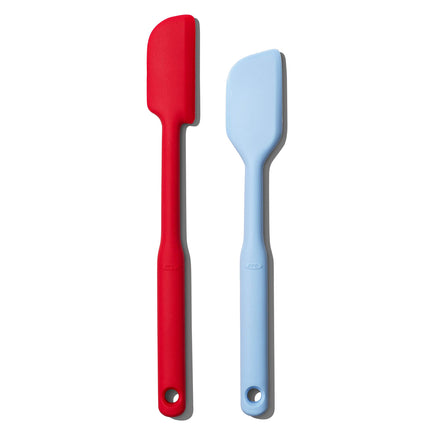 OXO Good Grips 2 Piece Silicone Spatula Set, red/s
